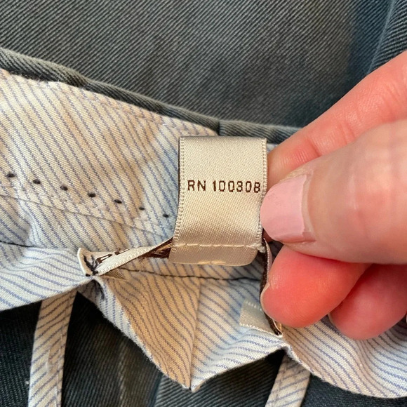 Peter Millar Crown Cotton Chino Vintage Gray Blue Canvas Size 38 Khakis Preppy - Picture 5 of 5